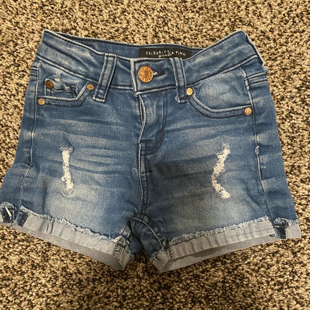 Celebrity Pink Girls sz7 Jean Shorts